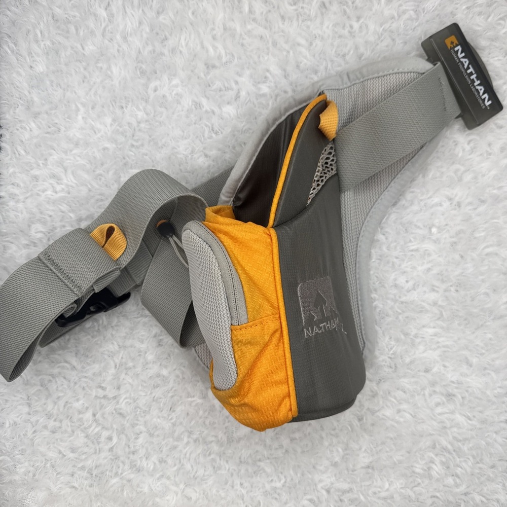 Nathan Waist Pack,‎ Neon Orange, Zip Pocket, Water Bottle Sleeve